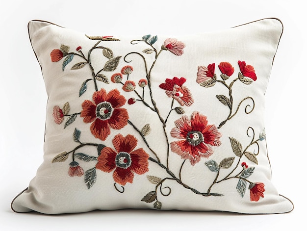 komplet poduszek z haftem